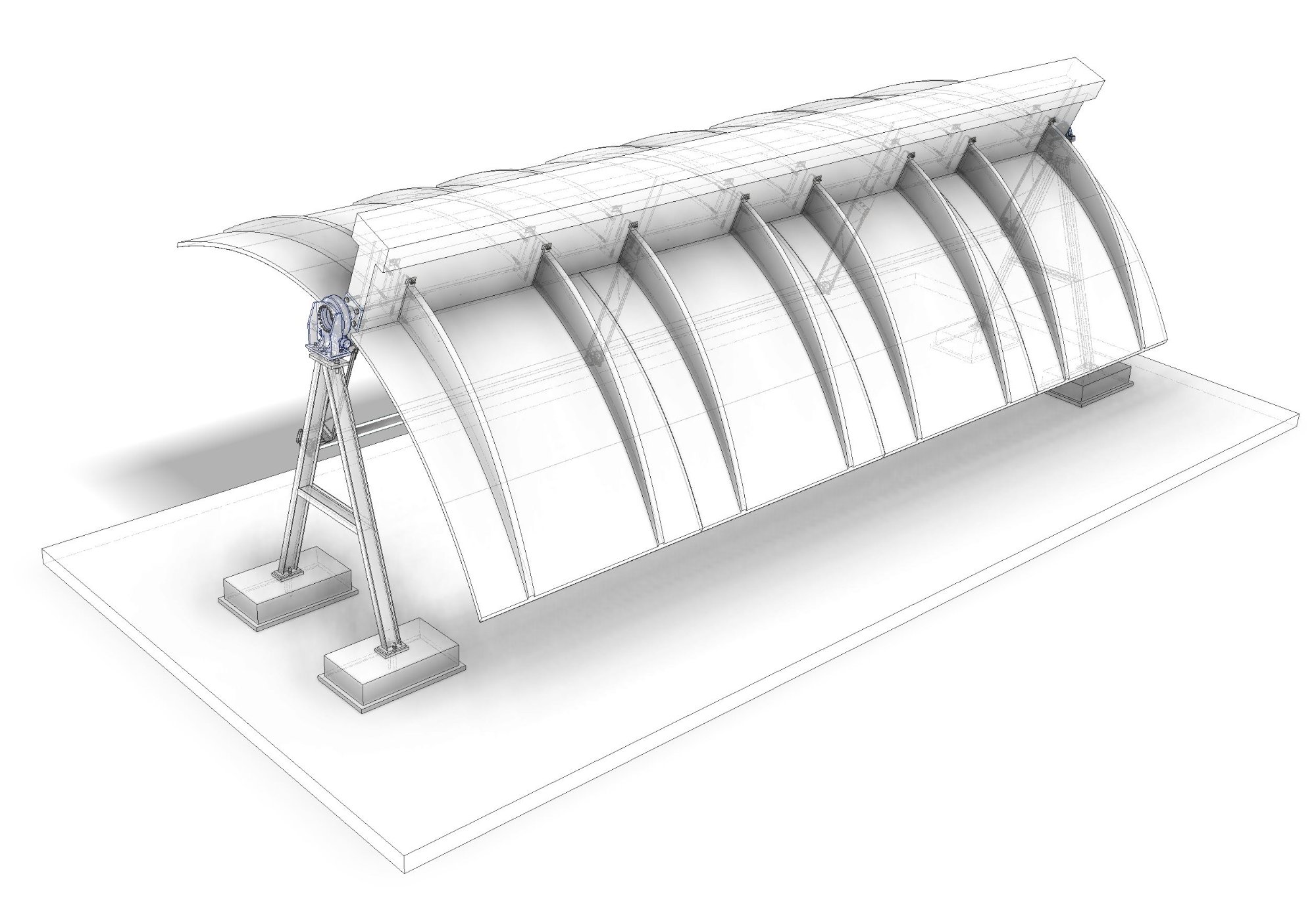 Vue filaire détail structure